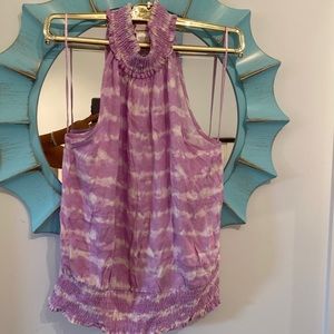 Cute tie dye top lilac colour